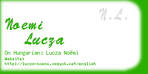 noemi lucza business card